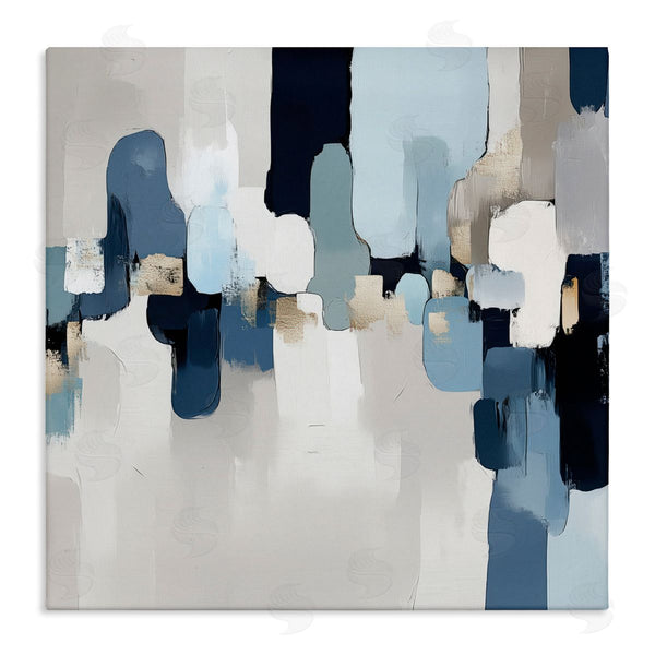 stupell industries Annabelle Hall | Soft Situation Blue Abstract
