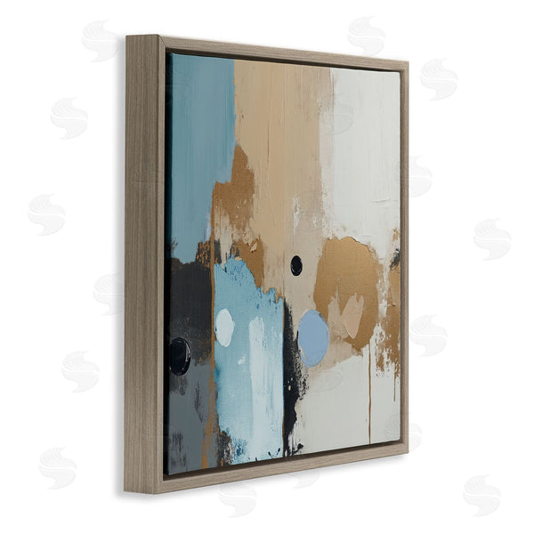 Stupell Industries Annabelle Hall | Speculations Abstract Brown Blue