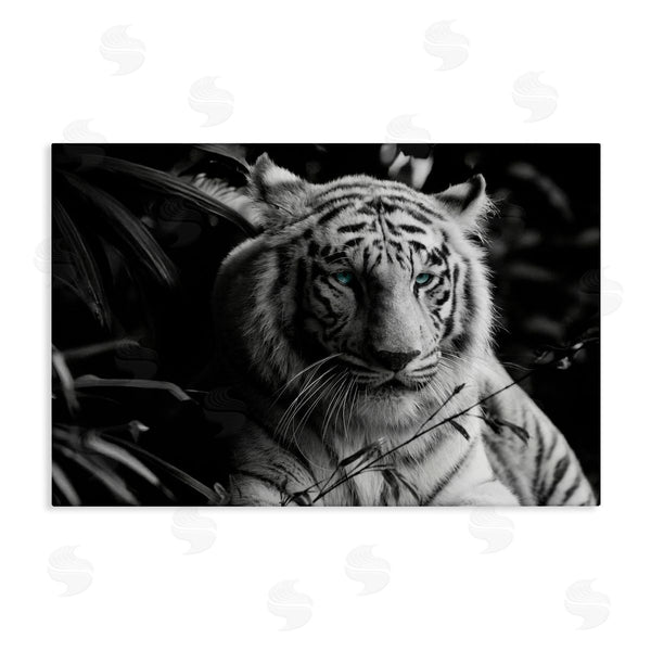 stupell industries Annabelle Hall | Tiger Among Jungle Plants