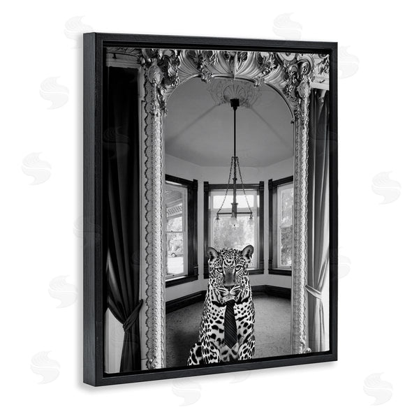 Stupell Industries Annabelle Hall | Trendy Cheetah & Ornate Mirror