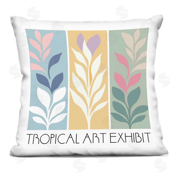 stupell industries Annabelle Hall | Tropical Jungle Exhibit Printed Throw Pillow
