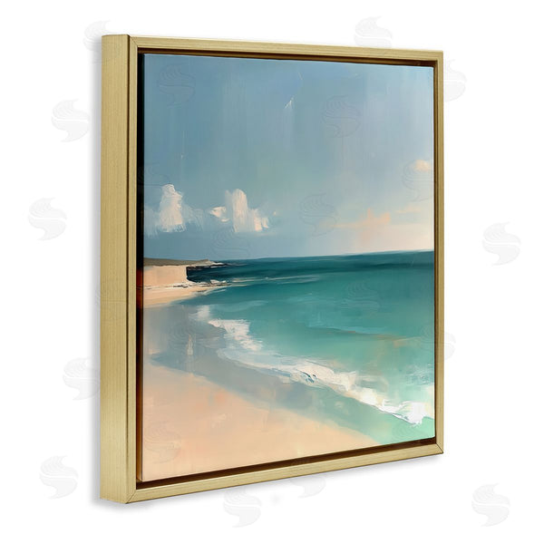 Stupell Industries Annabelle Hall | Turquoise Horizons Abstraction