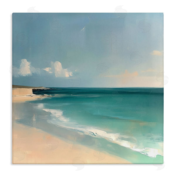 stupell industries Annabelle Hall | Turquoise Horizons Abstraction