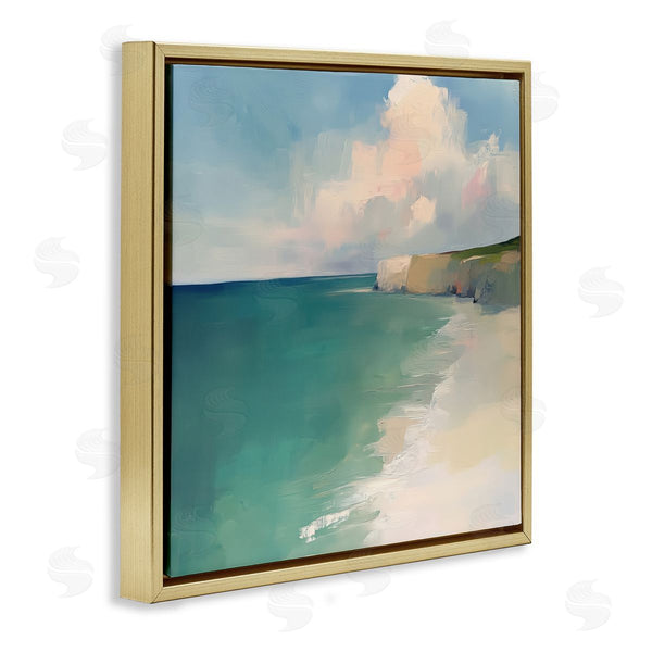 Stupell Industries Annabelle Hall | Turquoise Horizons Beach Landscape