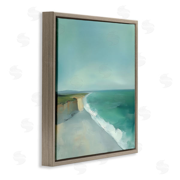 Stupell Industries Annabelle Hall | Turquoise Horizons Coast Landscape