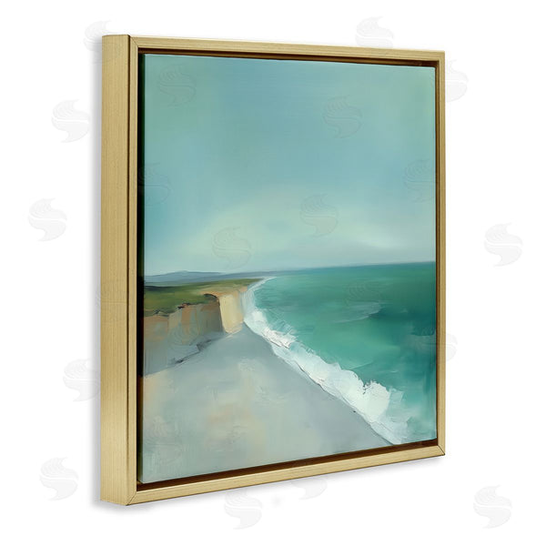 Stupell Industries Annabelle Hall | Turquoise Horizons Coast Landscape