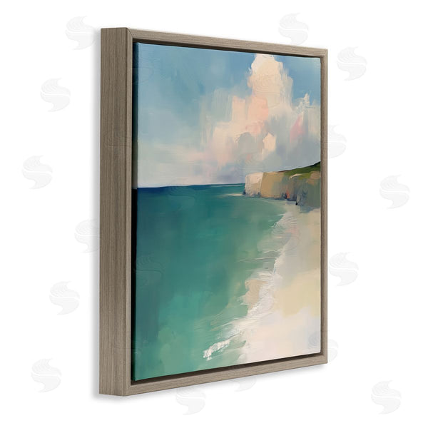 Stupell Industries Annabelle Hall | Turquoise Horizons Expression