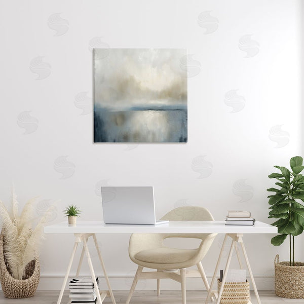 Stupell Industries Annabelle Hall | Two Times Blue Abstraction