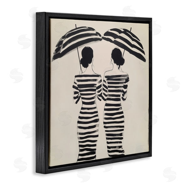 Stupell Industries Annabelle Hall | Two Women In Rain Stripes