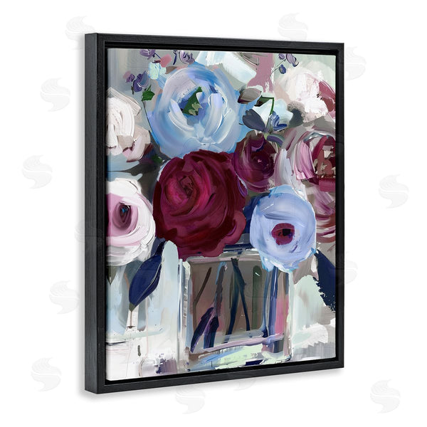 Stupell Industries Annabelle Hall | Wine And Wedgewood Flowers