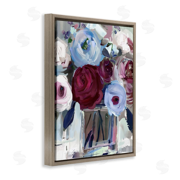 Stupell Industries Annabelle Hall | Wine And Wedgewood Flowers