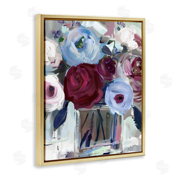 Stupell Industries Annabelle Hall | Wine And Wedgewood Flowers