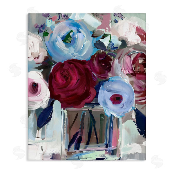 stupell industries Annabelle Hall | Wine and Wedgewood Flowers