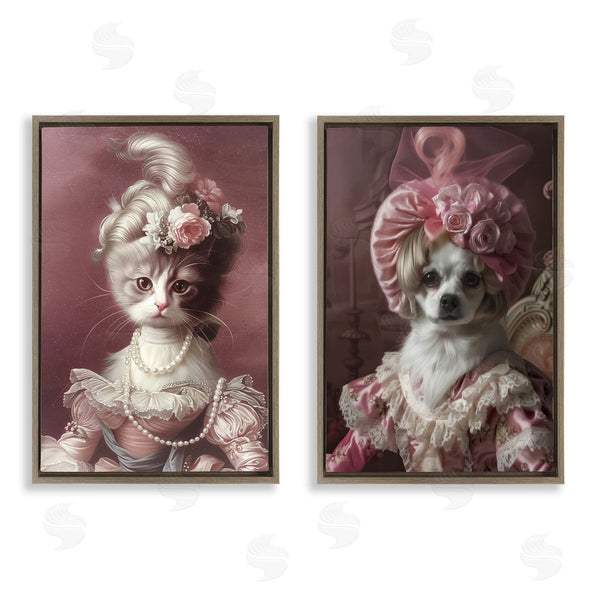 Stupell Industries Annabelle Hall | Your Highness Cat & Dog