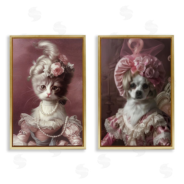 Stupell Industries Annabelle Hall | Your Highness Cat & Dog