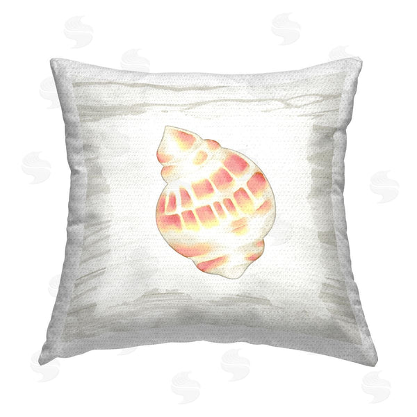 Stupell Industries Anne Bailey | Beach Life Seashell Patterned Printed Throw Pillow