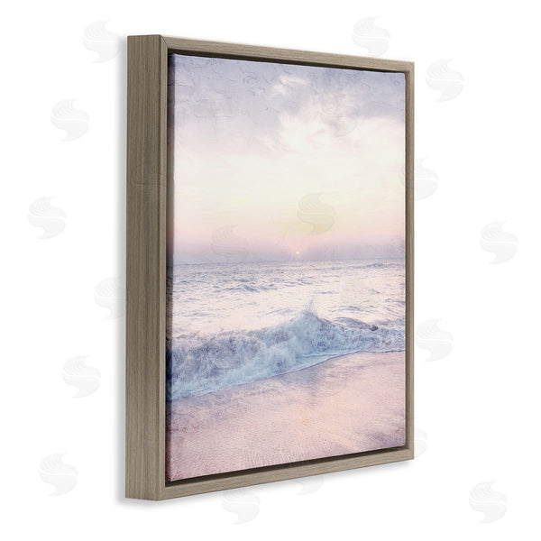 Stupell Industries Anne Bailey | Crashing Beach Waves Morning Sunrise Wall Art
