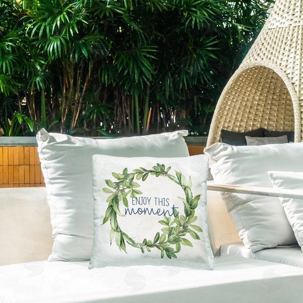 Stupell Industries Anne Bailey | Enjoy This Moment Printed Throw Pillow