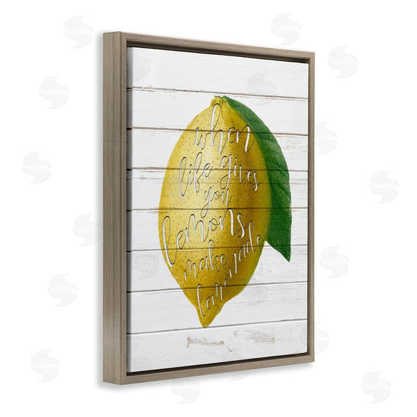 Stupell Industries Anne Bailey | Lemons To Lemonade Inspirational