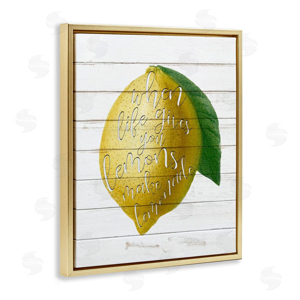 Stupell Industries Anne Bailey | Lemons To Lemonade Inspirational