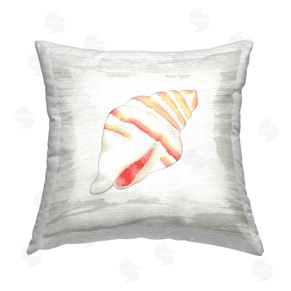 Stupell Industries Anne Bailey | Nautical Conch Shell Printed Throw Pillow