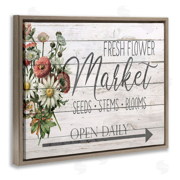 Stupell Industries Anne Bailey | Planked Style Fresh Flower Market