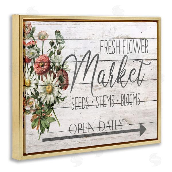 Stupell Industries Anne Bailey | Planked Style Fresh Flower Market