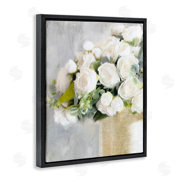 Stupell Industries Anne Bailey | Romantic White Roses Arrangement Wall Art