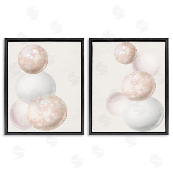 Stupell Industries Anne Bailey | Stacked Spheres Speckled Wall Art