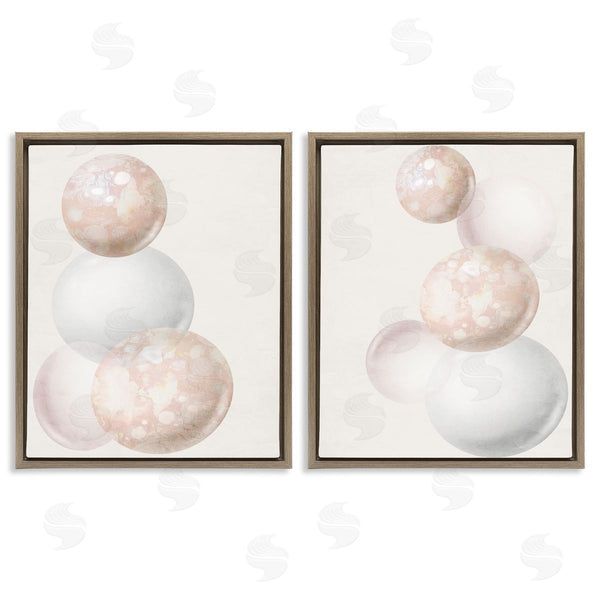 Stupell Industries Anne Bailey | Stacked Spheres Speckled Wall Art