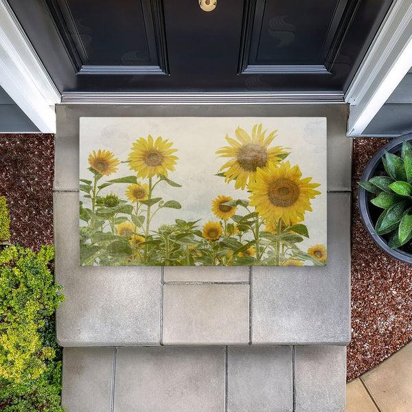 Stupell Industries Anne Bailey | Sunny Mood Flower Field Non-Woven Door Mat
