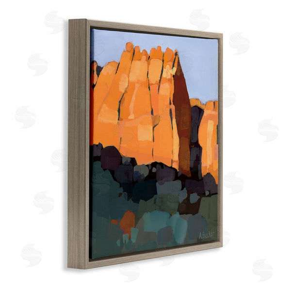 Stupell Industries Anne Becker | Canyon Side Abstract Landscape Southwestern Mountains