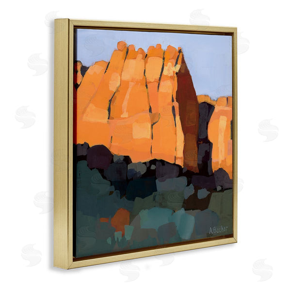 Stupell Industries Anne Becker | Canyon Side Abstract Landscape Southwestern Mountains