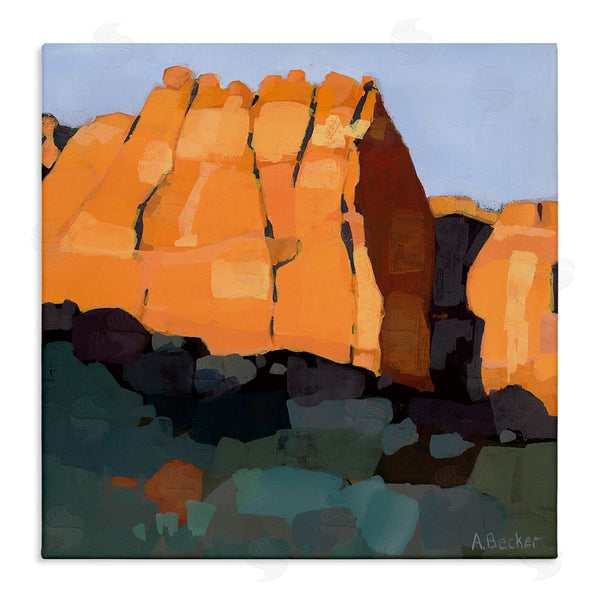 stupell industries Anne Becker | Canyon Side Abstract Landscape Southwestern Mountains
