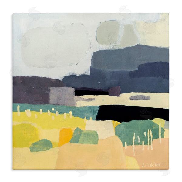 stupell industries Anne Becker | Dessert Afternoon Landscape Expressive Abstract Canyon