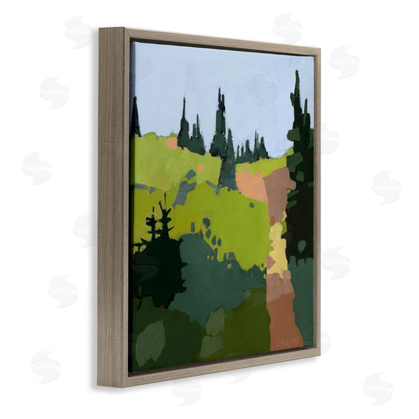 Stupell Industries Anne Becker | Tree Lined Path Abstract Meadow Landscape