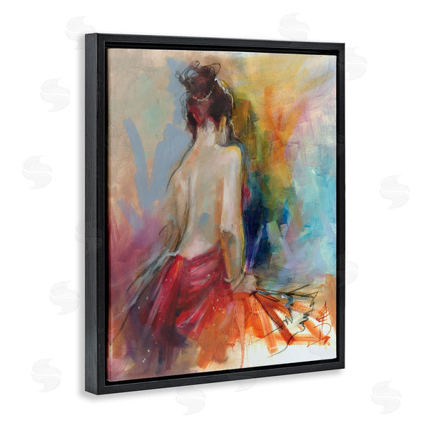 Stupell Industries Anne Farrall Doyle | Contemporary Female Pose Energetic Brush Strokes Wall Art