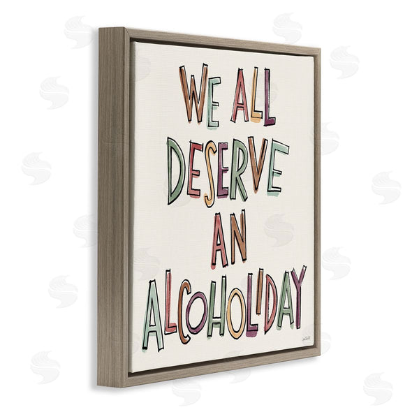 Stupell Industries Anne Tavoletti | Alcoholiday Funny Phrase Wall Art