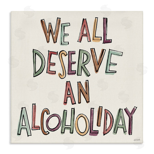 stupell industries Anne Tavoletti | Alcoholiday Funny Phrase Wall Art