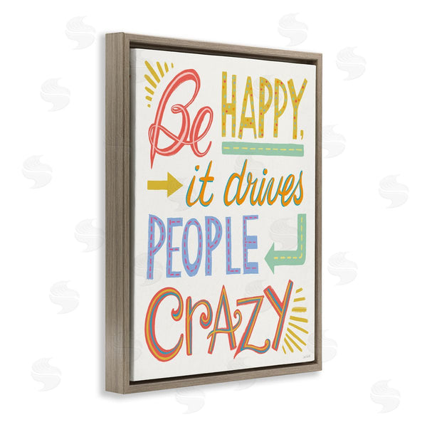 Stupell Industries Anne Tavoletti | Bright Be Happy Phrase