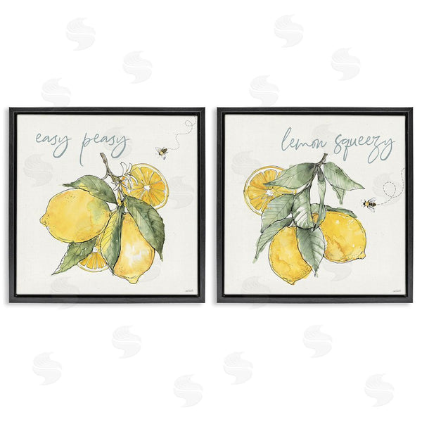 Stupell Industries Anne Tavoletti | Easy Peasy Lemon Squeezy Phrase Wall Art