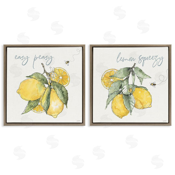 Stupell Industries Anne Tavoletti | Easy Peasy Lemon Squeezy Phrase Wall Art