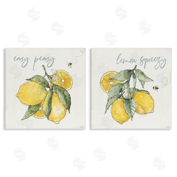 stupell industries Anne Tavoletti | Easy Peasy Lemon Squeezy Phrase Wall Art