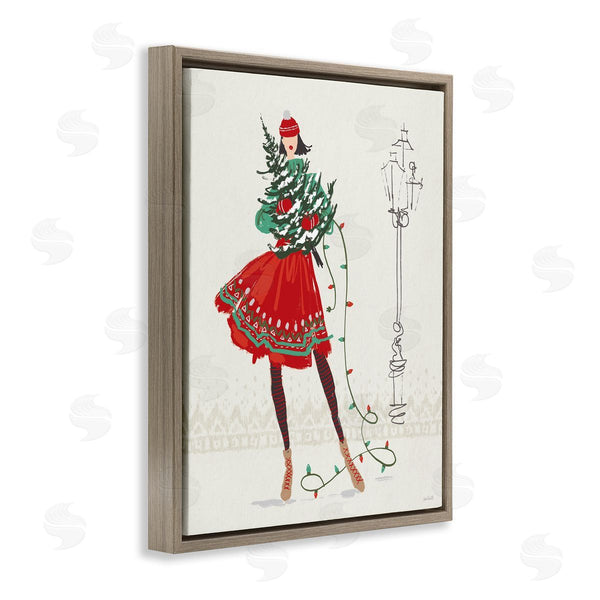 Stupell Industries Anne Tavoletti | Festive Fashion Girl