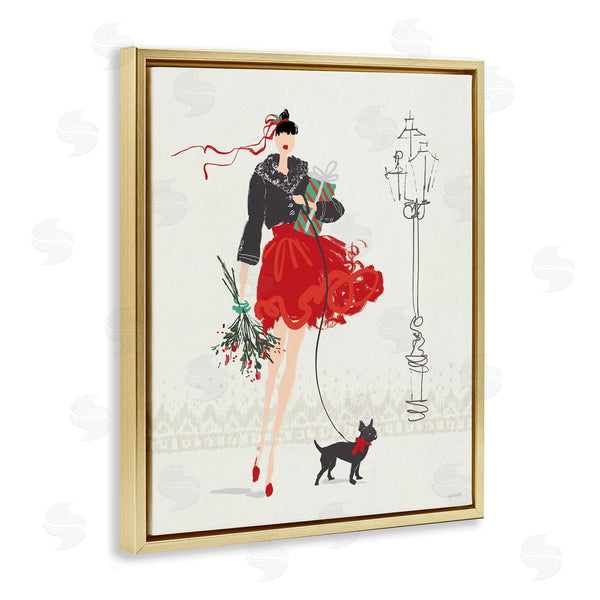 Stupell Industries Anne Tavoletti | Holiday Fashionista Girl