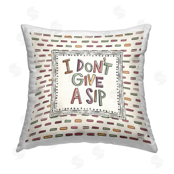 Stupell Industries Anne Tavoletti | Wine Sip Sentiment Printed Throw Pillow