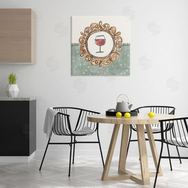 Stupell Industries Anne Tavoletti | Wine With Classic Border Wall Art