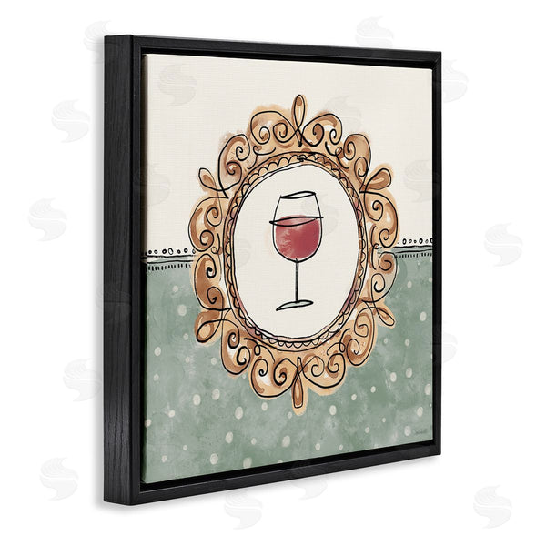 Stupell Industries Anne Tavoletti | Wine With Classic Border Wall Art