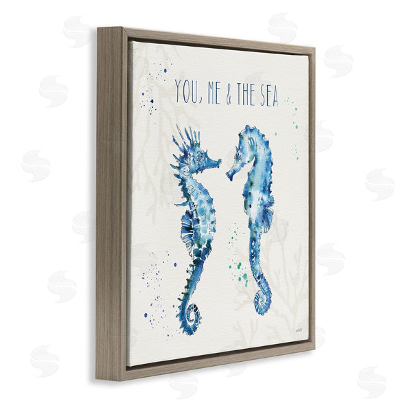 Stupell Industries Anne Tavoletti | You Me & Sea Quote Seahorse