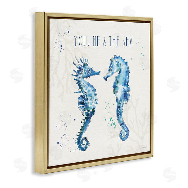 Stupell Industries Anne Tavoletti | You Me & Sea Quote Seahorse